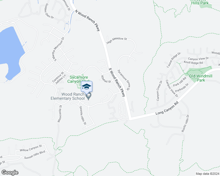 map of restaurants, bars, coffee shops, grocery stores, and more near 424 Krenwinkle Court in Simi Valley