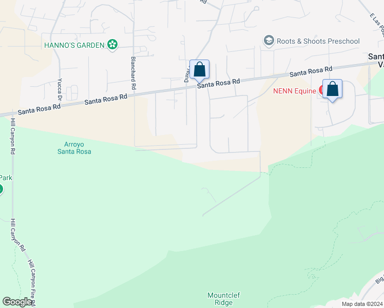 map of restaurants, bars, coffee shops, grocery stores, and more near 10840 Santa Rosa Road in Santa Rosa Valley