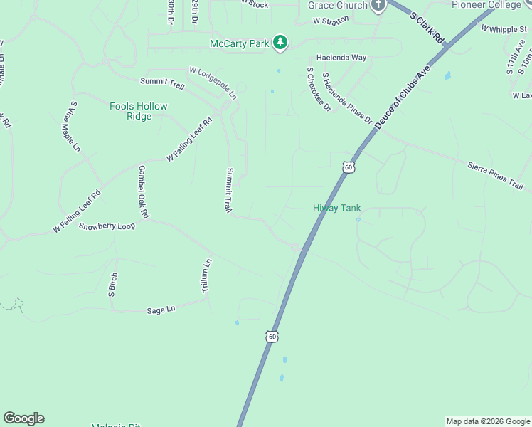 map of restaurants, bars, coffee shops, grocery stores, and more near 1781 South Alder Leaf Lane in Show Low