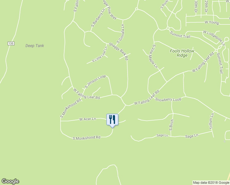 map of restaurants, bars, coffee shops, grocery stores, and more near 1300 South Jimson Loop in Show Low