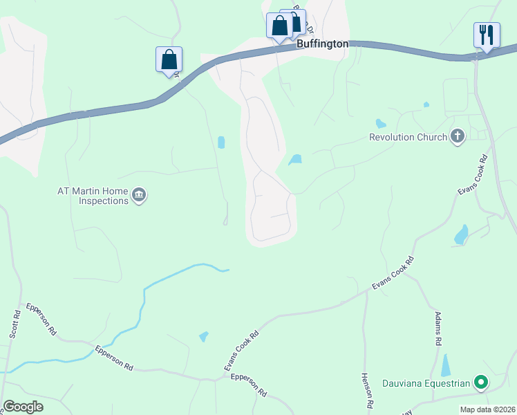 map of restaurants, bars, coffee shops, grocery stores, and more near 311 Meadowcrest Circle in Canton