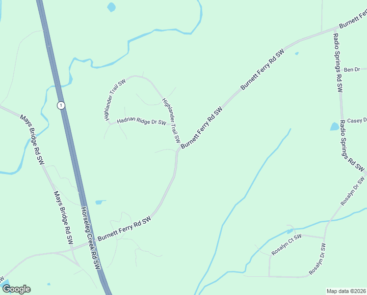 map of restaurants, bars, coffee shops, grocery stores, and more near 7 Burnett Circle Southwest in Rome