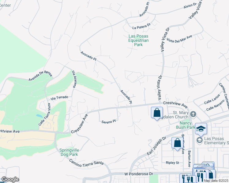 map of restaurants, bars, coffee shops, grocery stores, and more near in Camarillo