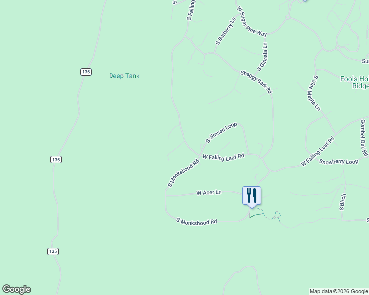 map of restaurants, bars, coffee shops, grocery stores, and more near 1680 West Falling Leaf Road in Show Low