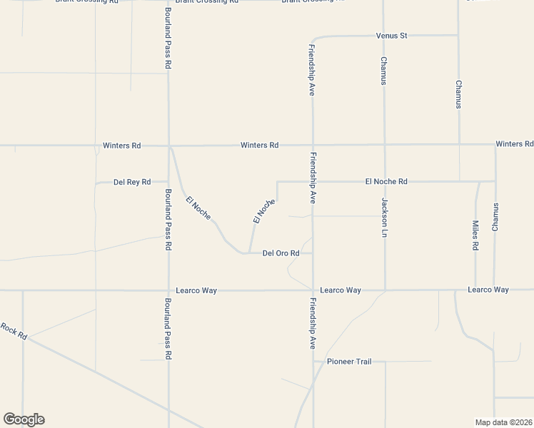 map of restaurants, bars, coffee shops, grocery stores, and more near 67550 Del Oro Road in Twentynine Palms