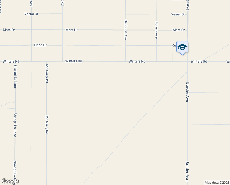 map of restaurants, bars, coffee shops, grocery stores, and more near 62069 Winters Road in Joshua Tree