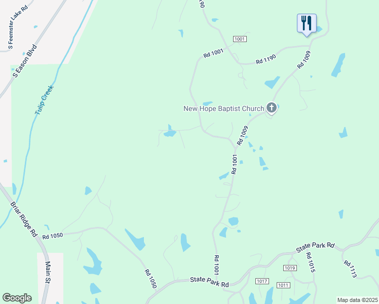 map of restaurants, bars, coffee shops, grocery stores, and more near 119 Ranchland Drive in Tupelo