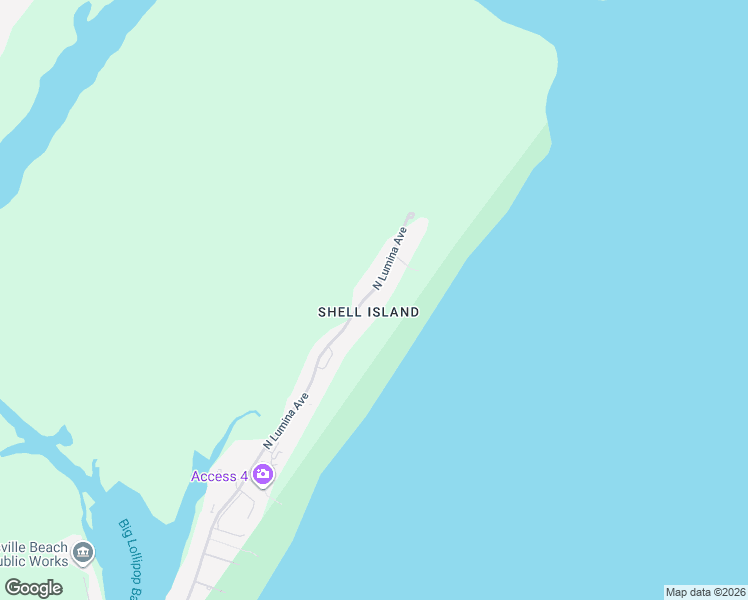 map of restaurants, bars, coffee shops, grocery stores, and more near 2606 N Lumina Ave in Wrightsville Beach