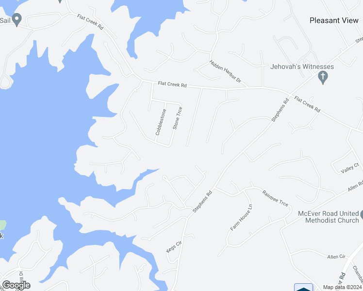 map of restaurants, bars, coffee shops, grocery stores, and more near 5278 Byers Road in Gainesville