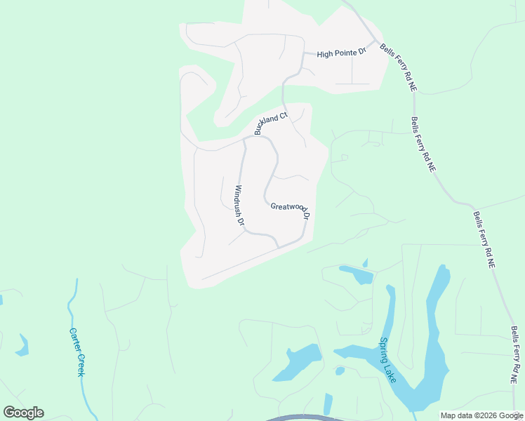 map of restaurants, bars, coffee shops, grocery stores, and more near 102 Greatwood Drive in White