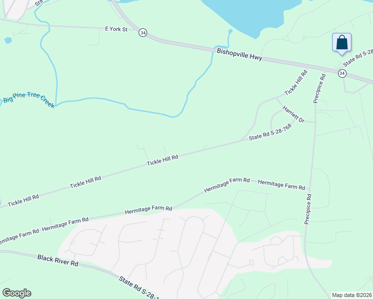 map of restaurants, bars, coffee shops, grocery stores, and more near 2151-2173 Tickle Hill Road in Camden