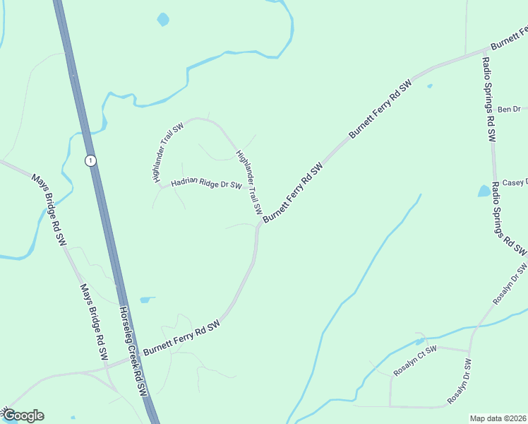 map of restaurants, bars, coffee shops, grocery stores, and more near 2 Highlander Trail Southwest in Rome