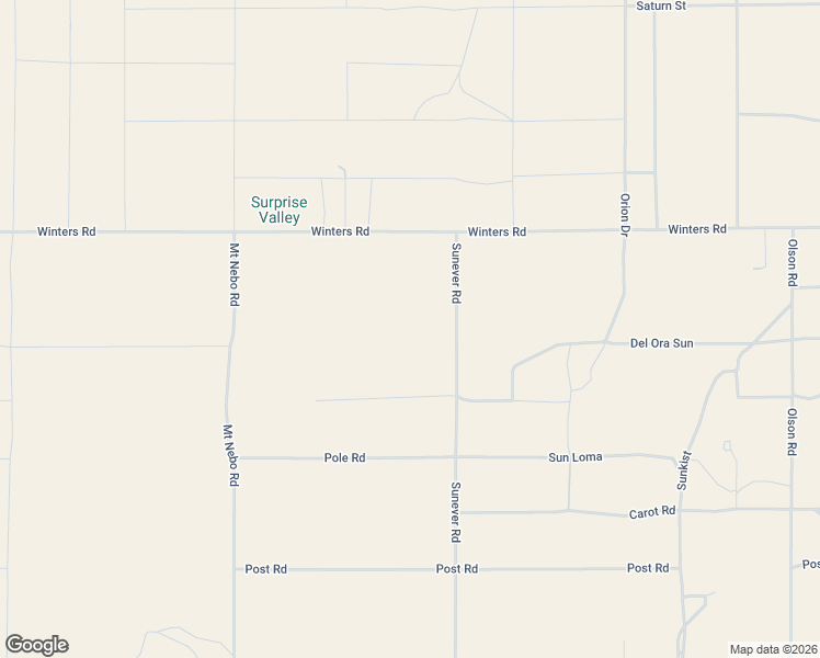 map of restaurants, bars, coffee shops, grocery stores, and more near 1120 Sunever Road in Joshua Tree