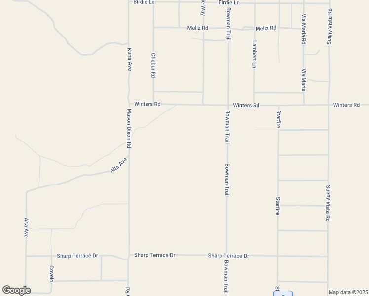 map of restaurants, bars, coffee shops, grocery stores, and more near Winters Road in San Bernardino County