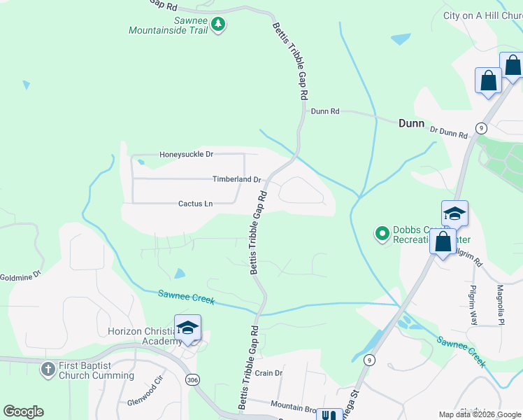 map of restaurants, bars, coffee shops, grocery stores, and more near 1920 Golden Ridge Circle in Cumming