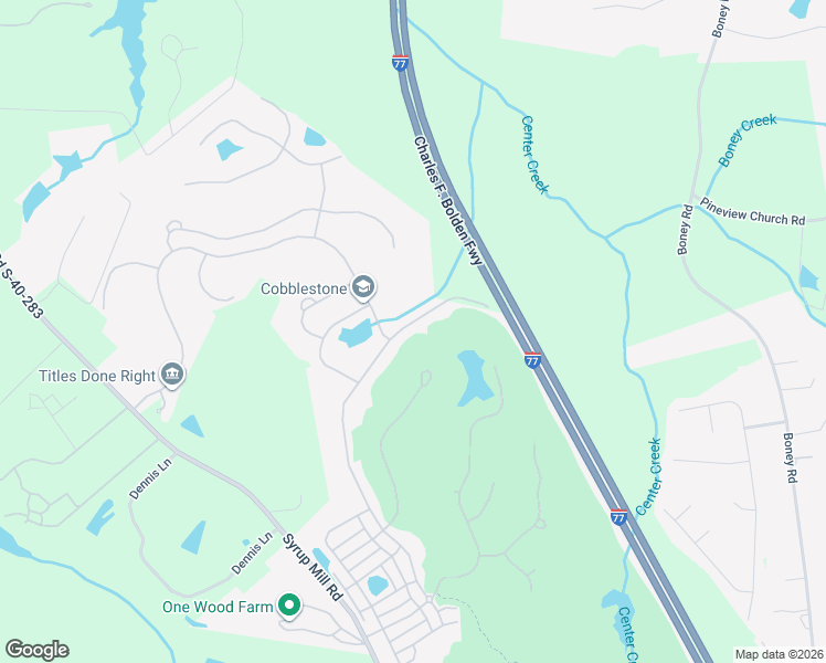 map of restaurants, bars, coffee shops, grocery stores, and more near 1248 Coogler Crossing Drive in Blythewood
