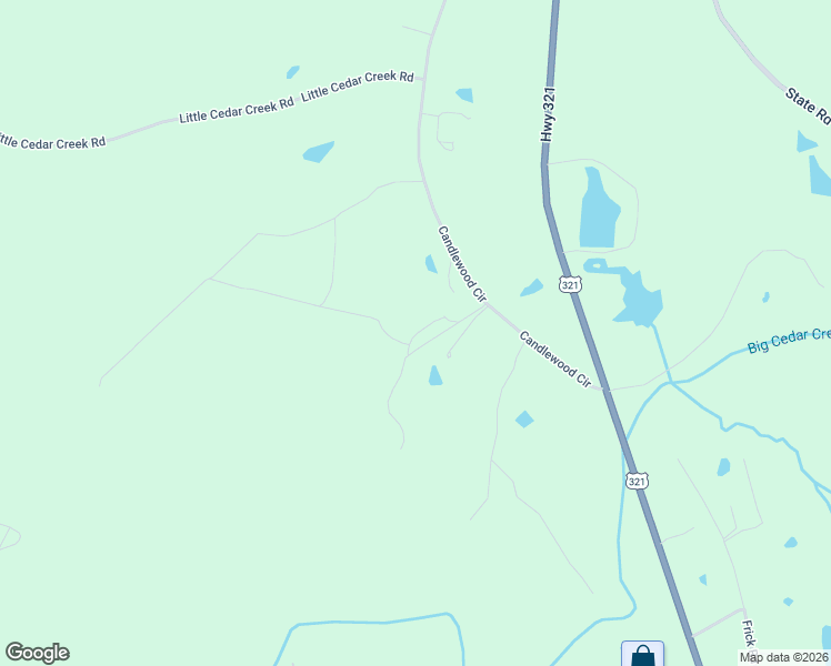 map of restaurants, bars, coffee shops, grocery stores, and more near 1260 Candlewood Circle in Blythewood