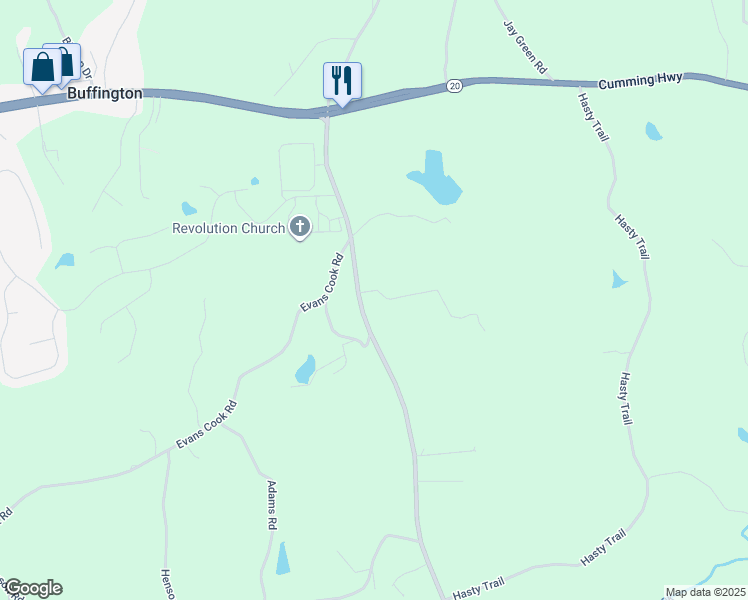 map of restaurants, bars, coffee shops, grocery stores, and more near 9326 Union Hill Road in Canton