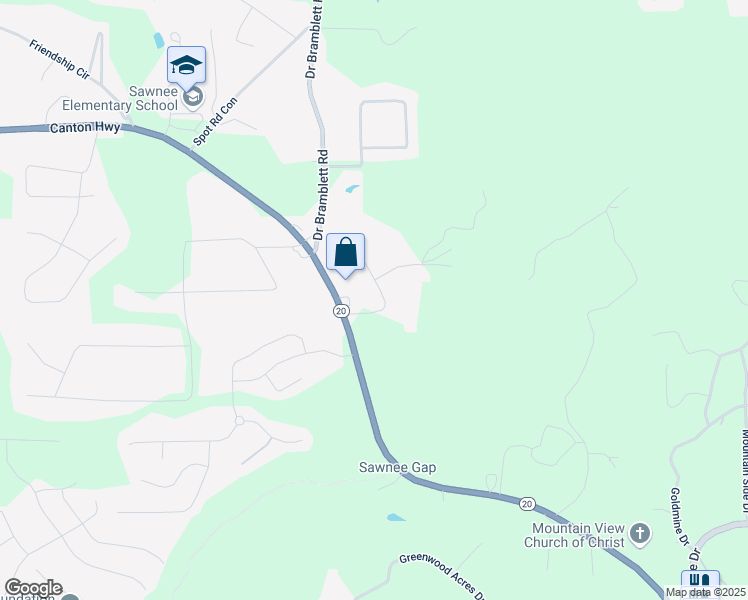map of restaurants, bars, coffee shops, grocery stores, and more near 1255 Smithdale Road in Cumming