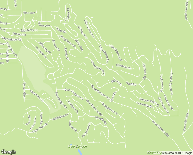 map of restaurants, bars, coffee shops, grocery stores, and more near 43411 Sheephorn Road in Big Bear Lake