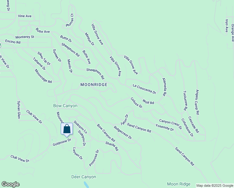 map of restaurants, bars, coffee shops, grocery stores, and more near 43435 Sheephorn Road in Big Bear Lake