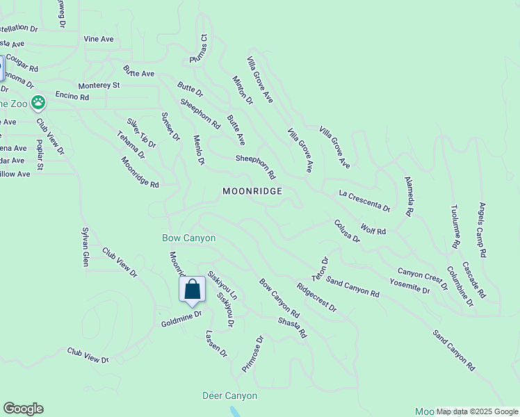 map of restaurants, bars, coffee shops, grocery stores, and more near 43410 Sheephorn Road in Big Bear Lake