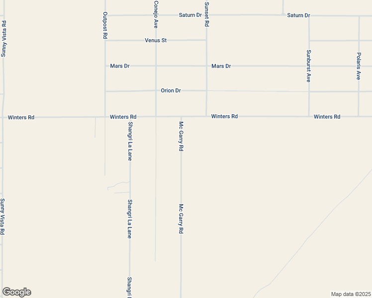 map of restaurants, bars, coffee shops, grocery stores, and more near 1040 Sunset Road in Joshua Tree