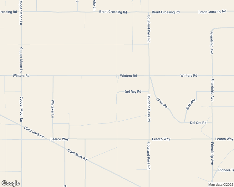 map of restaurants, bars, coffee shops, grocery stores, and more near Leeds Road in Joshua Tree