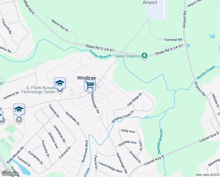 map of restaurants, bars, coffee shops, grocery stores, and more near 112 Crabapple Way in Greenwood