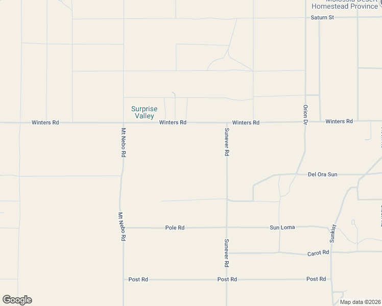 map of restaurants, bars, coffee shops, grocery stores, and more near 1120 Sunever Road in Joshua Tree