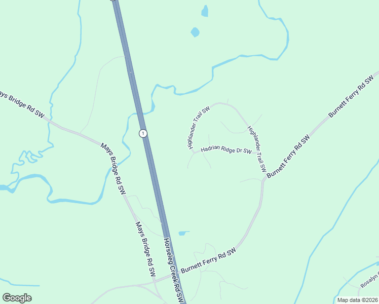 map of restaurants, bars, coffee shops, grocery stores, and more near 136 Highlander Trail Southwest in Rome