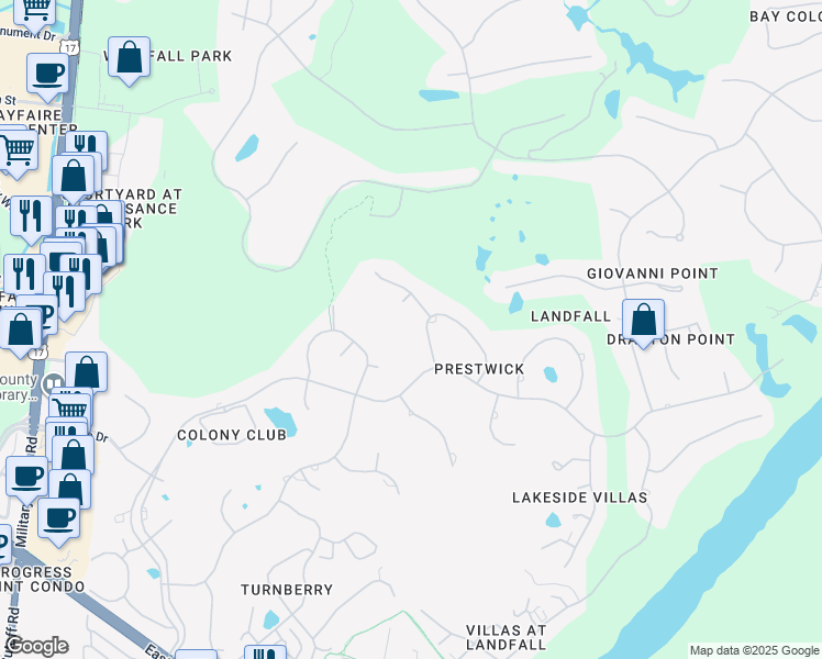 map of restaurants, bars, coffee shops, grocery stores, and more near 1544 Radian Road in Wilmington