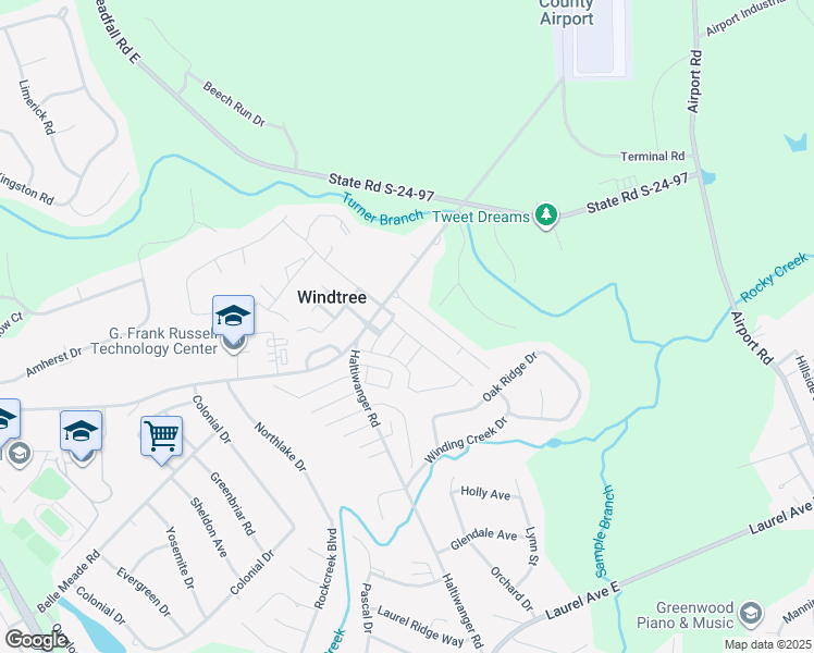 map of restaurants, bars, coffee shops, grocery stores, and more near 112 Crabapple Way in Greenwood