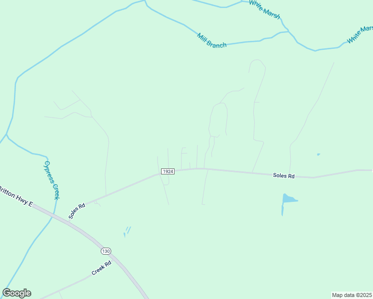 map of restaurants, bars, coffee shops, grocery stores, and more near 92 Primrose Lane in Whiteville