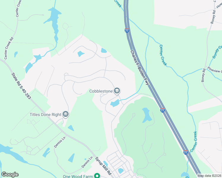 map of restaurants, bars, coffee shops, grocery stores, and more near 1270 Primrose Drive in Blythewood