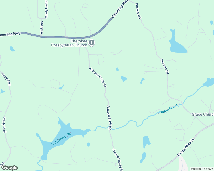 map of restaurants, bars, coffee shops, grocery stores, and more near 1198 Johnson Brady Road in Canton