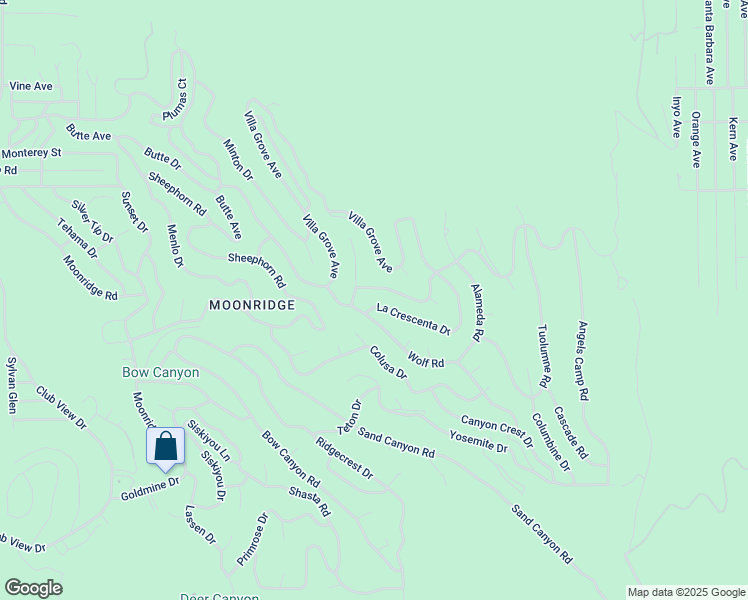 map of restaurants, bars, coffee shops, grocery stores, and more near 1394 La Crescenta Drive in Big Bear
