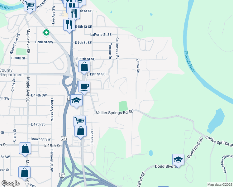 map of restaurants, bars, coffee shops, grocery stores, and more near in Rome