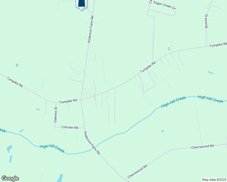 map of restaurants, bars, coffee shops, grocery stores, and more near 2219 Turnberry Road in Florence