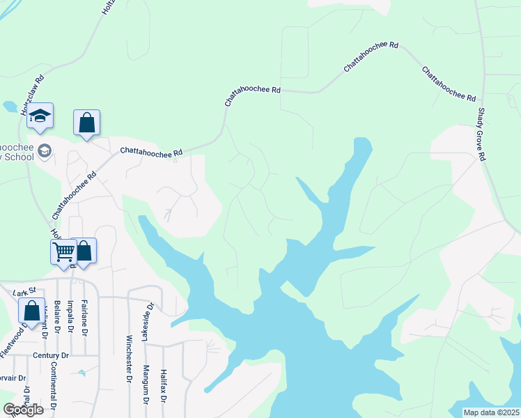 map of restaurants, bars, coffee shops, grocery stores, and more near 3740 Duckcove Way in Cumming
