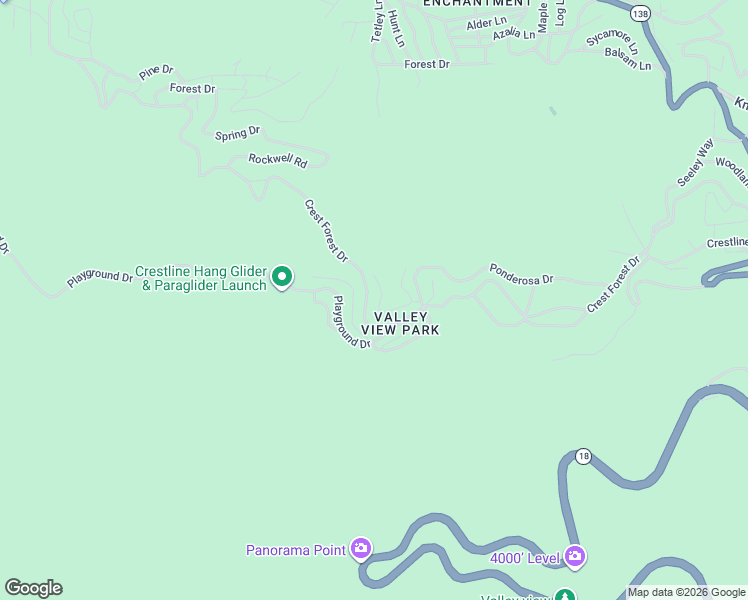 map of restaurants, bars, coffee shops, grocery stores, and more near 22638 Crest Forest Drive in Crestline
