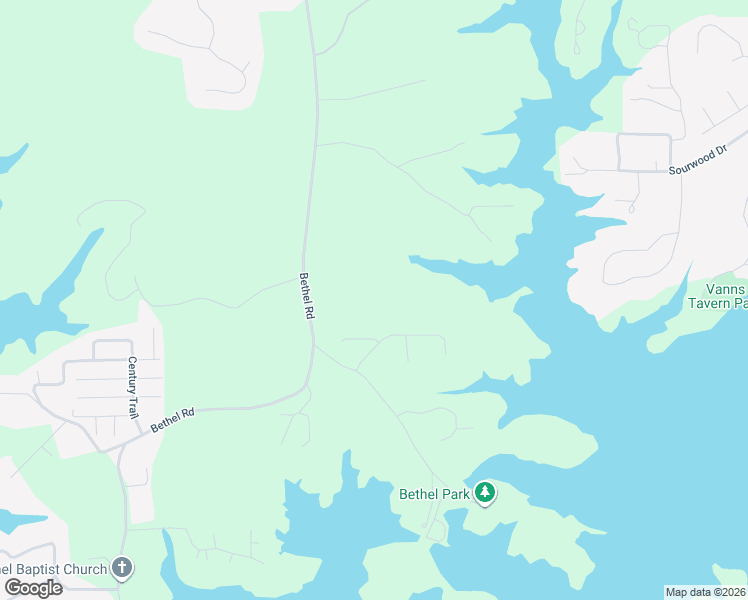 map of restaurants, bars, coffee shops, grocery stores, and more near 8245 Bethel Road in Gainesville