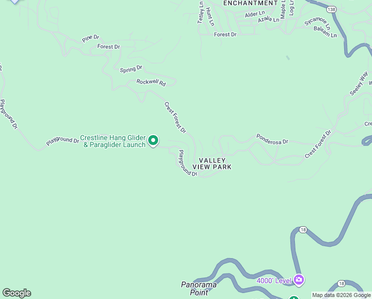 map of restaurants, bars, coffee shops, grocery stores, and more near 964 Coulter Pine Road in Crestline