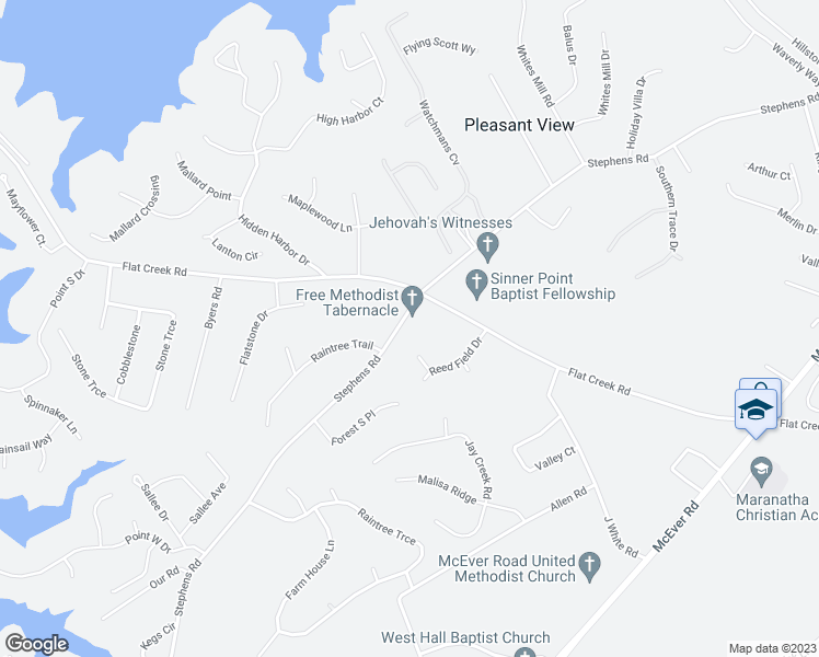 map of restaurants, bars, coffee shops, grocery stores, and more near 5119 Stephens Road in Oakwood