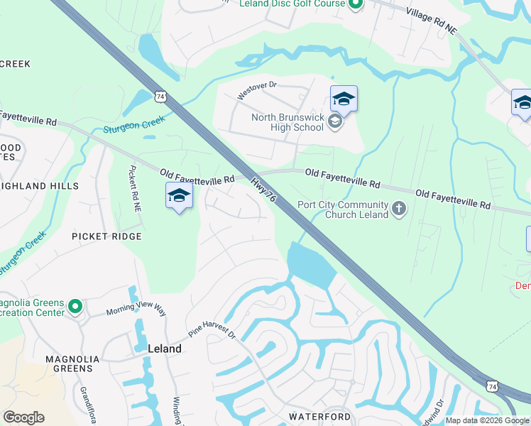 map of restaurants, bars, coffee shops, grocery stores, and more near 432 Evanston Drive in Belville
