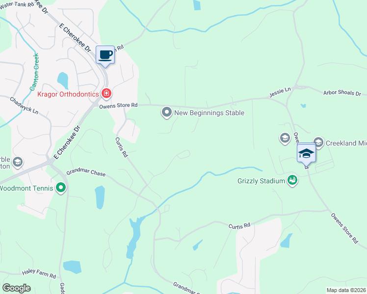 map of restaurants, bars, coffee shops, grocery stores, and more near 131 Hedgewood Lane in Canton