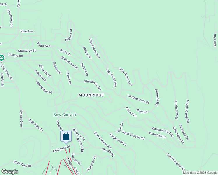 map of restaurants, bars, coffee shops, grocery stores, and more near 654 Villa Grove Avenue in Big Bear