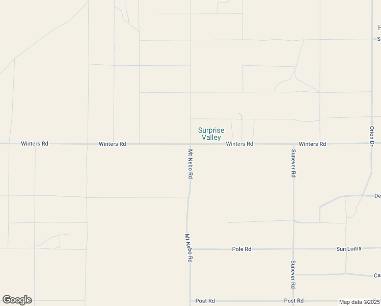 map of restaurants, bars, coffee shops, grocery stores, and more near Mount Nebo Road in San Bernardino County