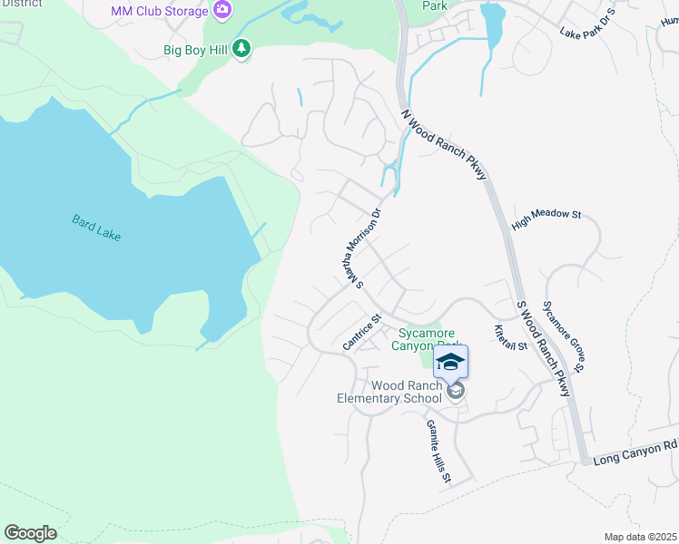 map of restaurants, bars, coffee shops, grocery stores, and more near 609 Allegro Court in Simi Valley