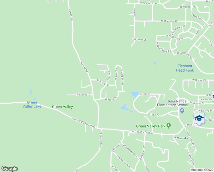 map of restaurants, bars, coffee shops, grocery stores, and more near 307 South Brassie Drive in Payson